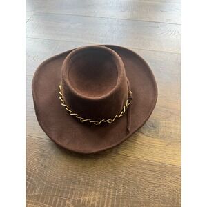 Frank Olive Hat Chain Accent Western Style‎